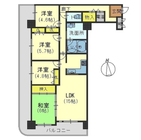 水鉄アーバンコンフォート岩出の間取り