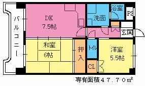 【間取り】 | マノアール大橋