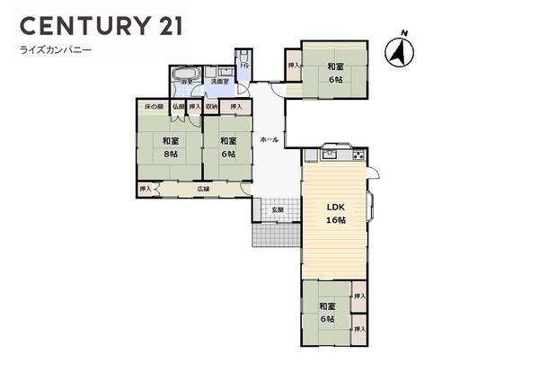 【間取り】 | 泉佐野市中庄　中古戸建 | 図面と現況が異なる場合は現況を優先します