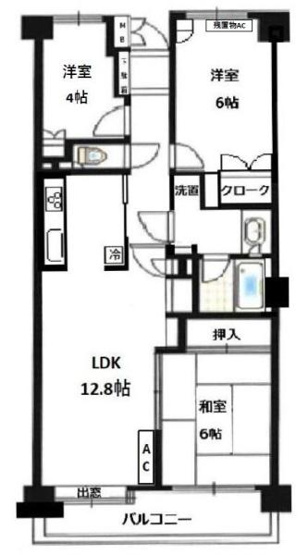 【間取り】 | 越谷南パークホームズ