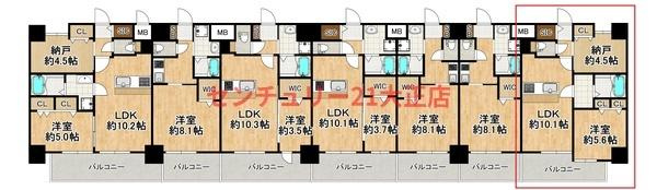Louis Residence 弁天町の間取り
