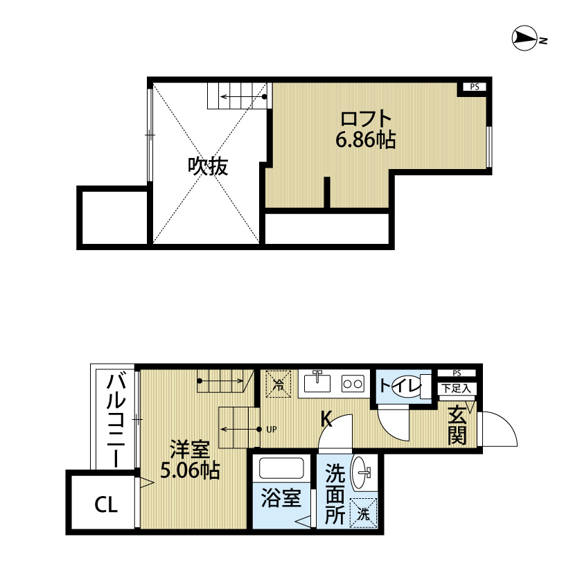 Soleil井尻(ソレイユ井尻)の間取り|使いやすい間取りです。