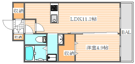 サンヒルズ麦野の間取り|使いやすい間取りです。