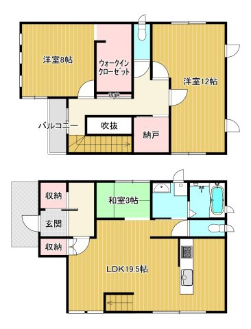 東田3丁目　中古住宅の間取り