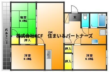 エスペランクレール長門石の間取り