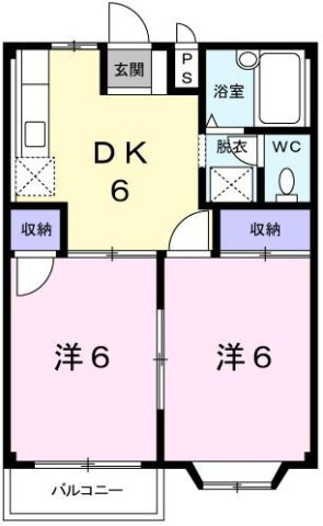 【間取り】 | グリーンハイツ雅Ｂ