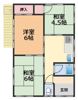 【間取り】 | 西石井2丁目一戸建て
