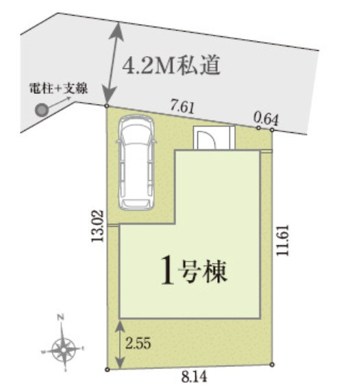 所沢市小手指南3丁目　新築戸建　リナージュの区画図
