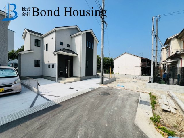南向きにつき陽当たり良好　魚住町西岡5期　新築8棟　F号棟の外観