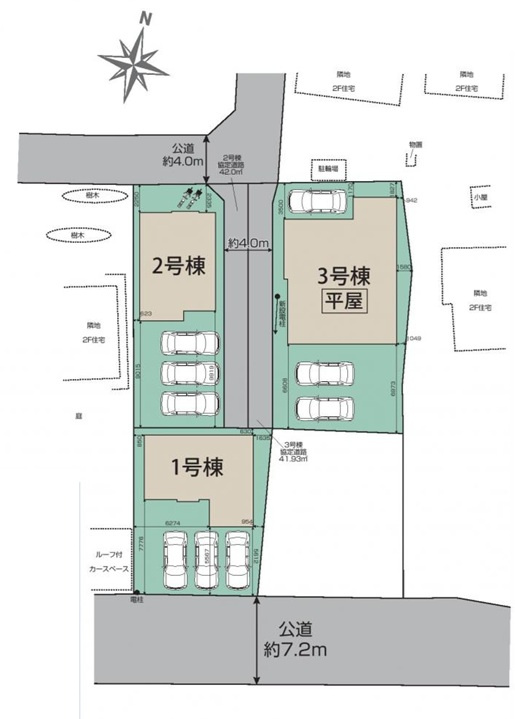 【仲介手数料無料】狭山市柏原１４期　新築戸建　全３棟　２号棟