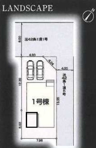 川越市岸町3丁目　全1棟　新築戸建　リーブルガーデンの区画図