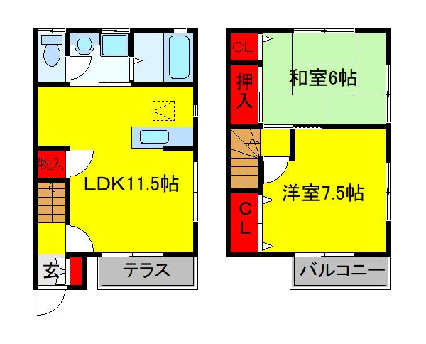 ハイムＯ・Ｋの間取り