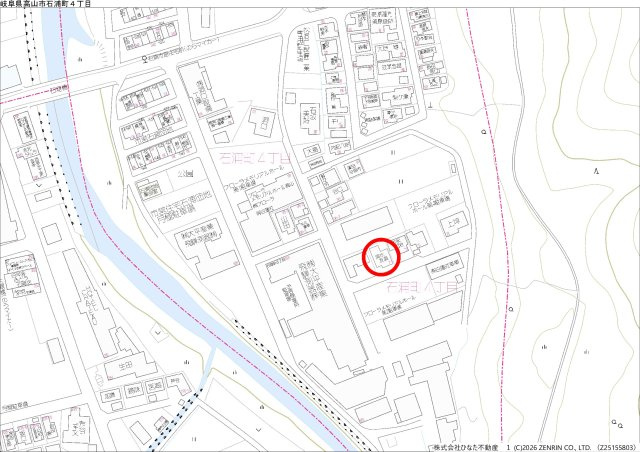 2026/5/24価格変更　戸建　高山市石浦町4丁目　780万（2026/2/1新規）の地図