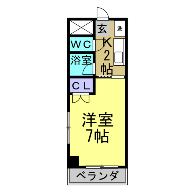 ハイツ竹長の間取り