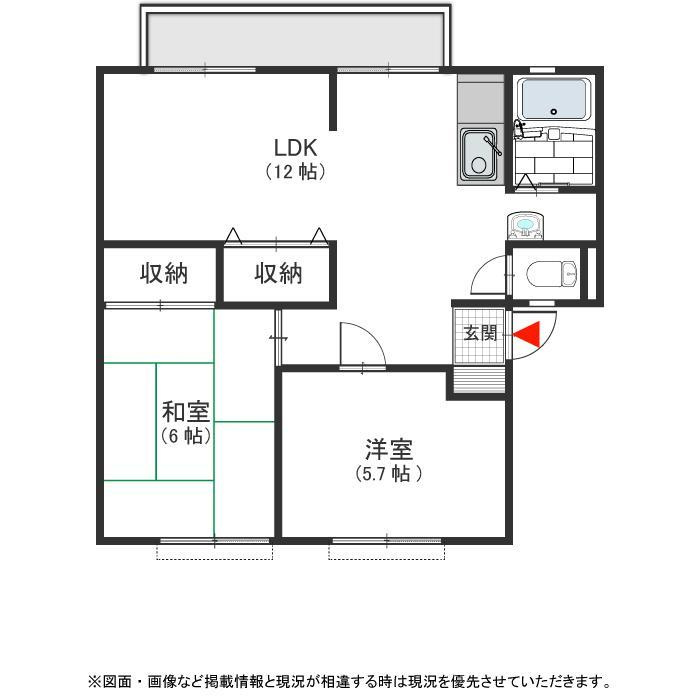 サンビレッジ杉山　Ａの間取り