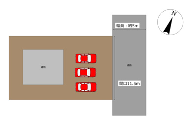 【区画図】 | 大館市字松館64-5・中古住宅☆期間限定現況販売☆