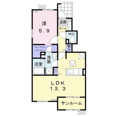 【間取り】 | プリムローズⅡ