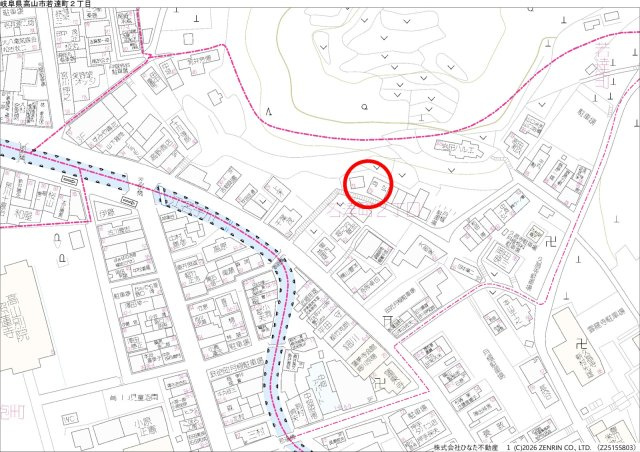 2026/5/29新規　戸建　高山市若達町２丁目　100万の地図