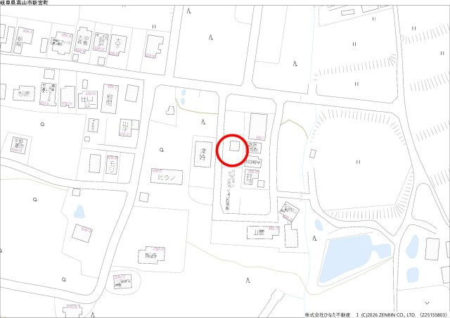 2026/5/29新規　土地　高山市新宮町　300万の地図