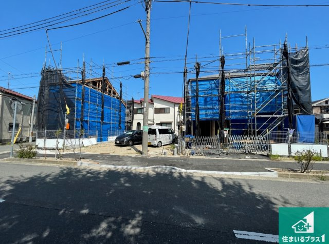 伊丹市鈴原町　第1期　新築一戸建ての外観|現在の進捗状況です！順調に作業進行中、完成が待ち遠しいです！詳細の間取り等、お気軽にお問い合わせください！