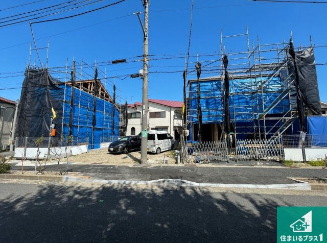 伊丹市鈴原町　第1期　新築一戸建ての外観|現在建築中！落ち着いた街並みで新生活を始めることが出来そう！周辺の物件も併せてご紹介させて頂きます！