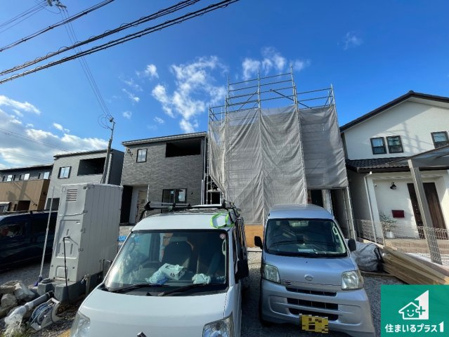 小野市神明町　第13期　新築一戸建ての外観|周辺は落ち着いた街並みの住宅地！子育てがしやすい住環境です！まだ未完成ですが、現地でしかわからない事もございます。是非一度ご覧ください。