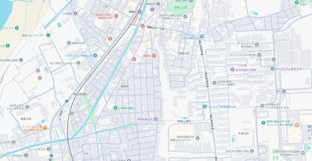 枚方市渚南町　第1期　新築一戸建ての地図