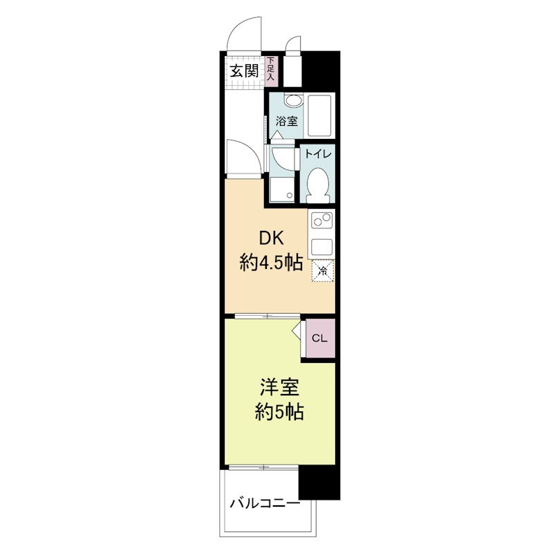 レジディア博多の間取り
