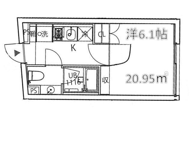 クーカイ・テラス祐天寺の間取り
