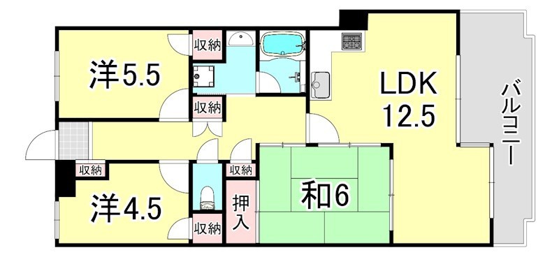 フレイグラント坂山の間取り