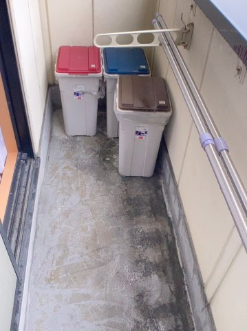 ソレイユ谷町のバルコニー