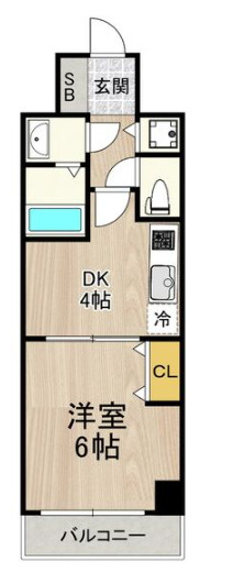フロンティアコート堺筋本町(旧 ノーブルコート堺筋本町)の間取り