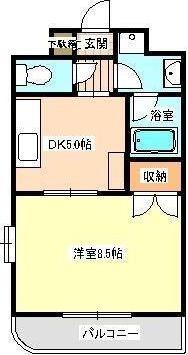 キャッスル水前寺の間取り
