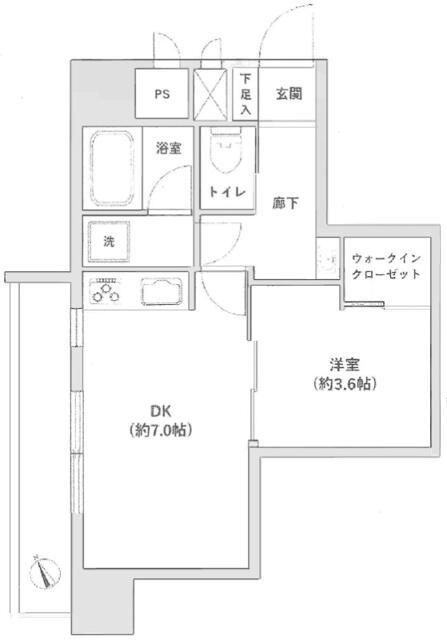 セブンスターマンション三軒茶屋の間取り