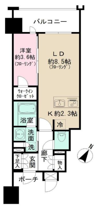 MJR博多ザ・レジデンスの間取り