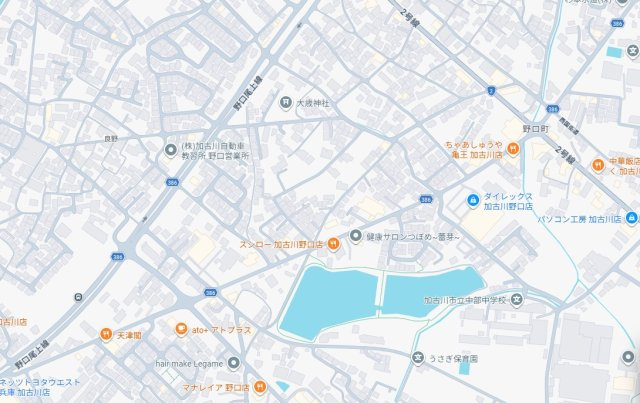 加古川市野口町良野　　中古戸建の地図