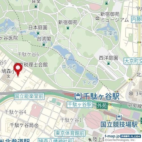 ＣＥＮＴＲＡＬ　ＧＡＲＤＥＮ　ＲＥＳＩＤＥＮＣＥ　ＴＯＫＹＯの地図