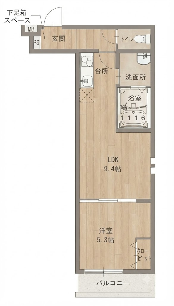 フジパレス松虫通ＷＥＳＴの間取り