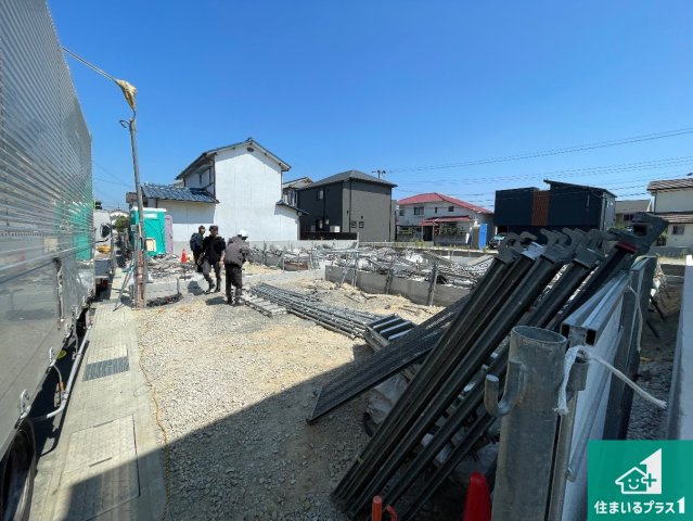 姫路市大津区長松　第4期　新築一戸建ての外観|現在建築中！落ち着いた街並みで新生活を始めることが出来そう！周辺の物件も併せてご紹介させて頂きます！