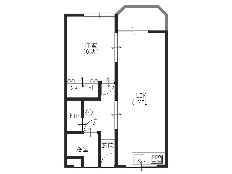 水畑マンションの間取り