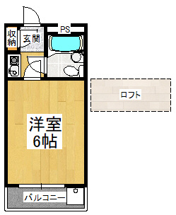 【間取り】 | フォンタル西板持A棟