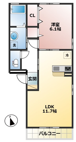 メルヴェーユの間取り