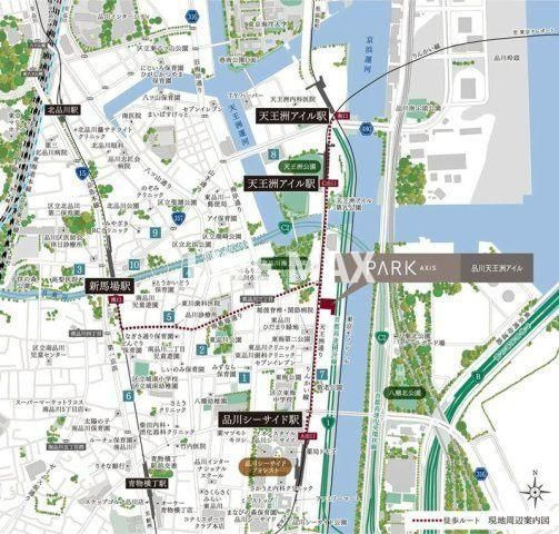 【地図】パークアクシス品川天王洲アイル