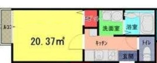 コンフォール一ノ割の間取り