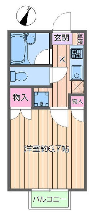 リブレリー瑞江の間取り
