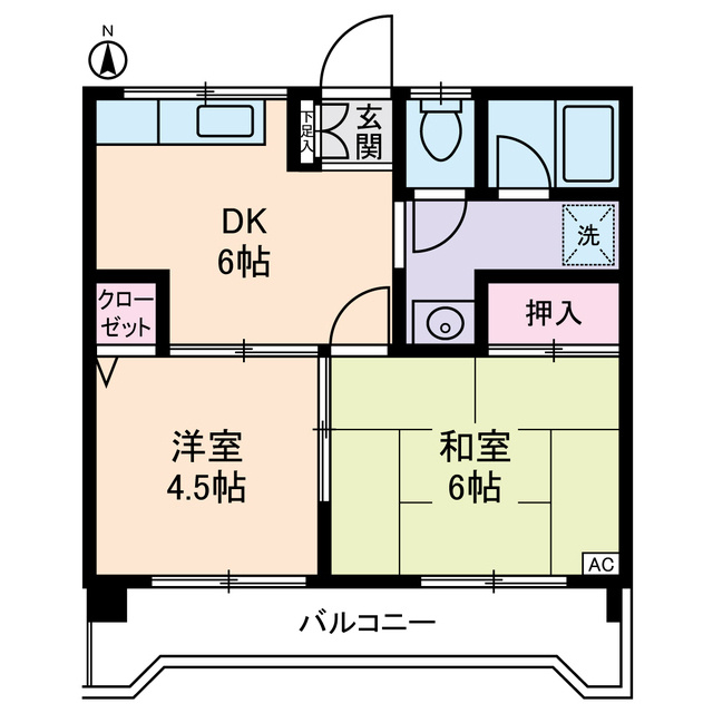 ルミエール本宿参番館の間取り