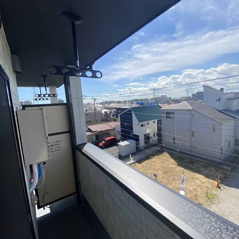 MELDIA新松戸のバルコニー