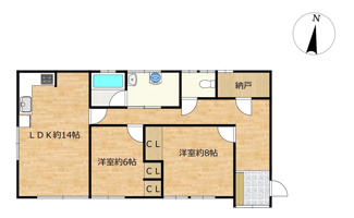 【間取り】 | 大館市有浦1丁目7-28・中古住宅☆リフォーム中☆