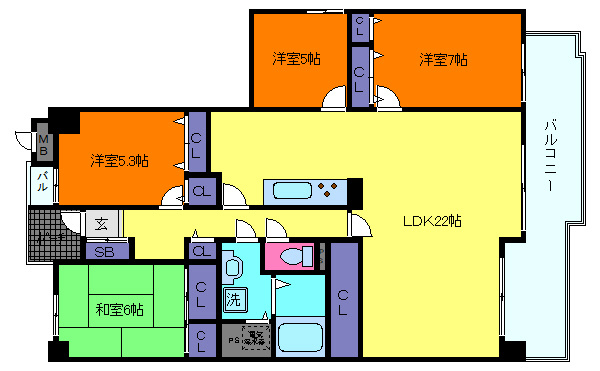 フォレスタ六甲の間取り