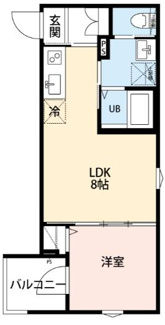【間取り】 | ヘゼリヒフラット 中浦和 | 間取りです。